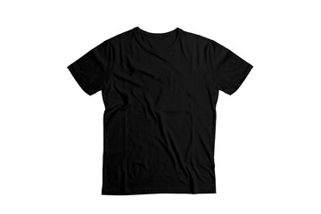 Black T-Shirt on white background
