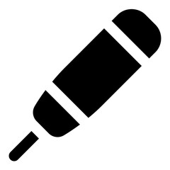 Thermometer glyph icon
