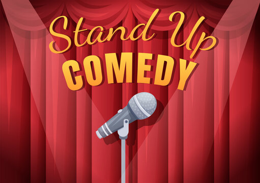 Stand Up Comedy Show Illustration