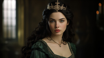 princess with a darkened look