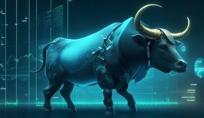 Bullish Trends in the Stock Market. AI Generated