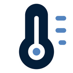 Thermometer filled line icon
