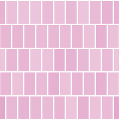 Seamless pattern of tiles in pink. Vector stylish texture.
