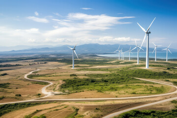 Renewable Energy, Wind Turbine Fields for Electricity Generation