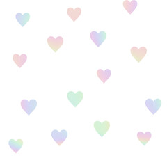 heart pattern Modern minimalist y2k aesthetic geometric form simple decorative hologram pastel style 