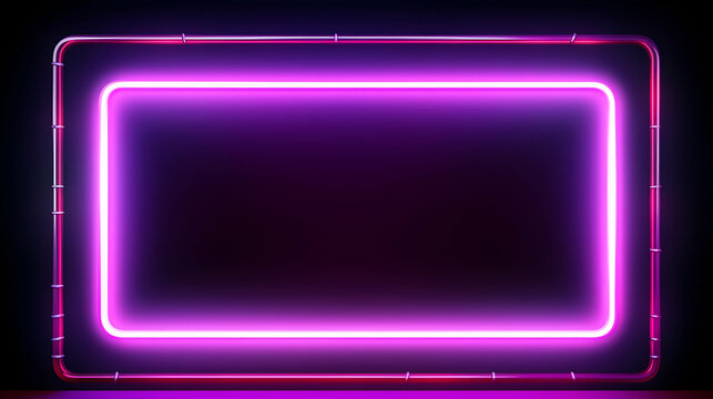 A vibrant neon frame glowing in mesmerizing pink and blue hues, ideal for Black Friday or Cyber Monday promotions