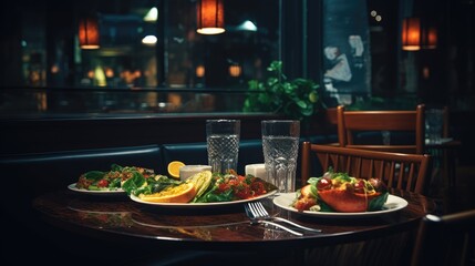 table in restaurant