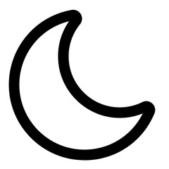 Moon line icon