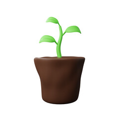 Plant 3d illustration