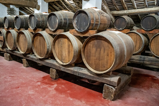 Balsamico vinegar casks in Italy