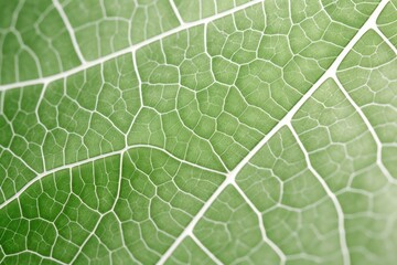 Background texture green leaf structure macro graphy, Generative AI