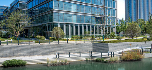 Fototapeta premium Modern business office outdoor