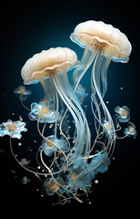 jellyfish in aquarium