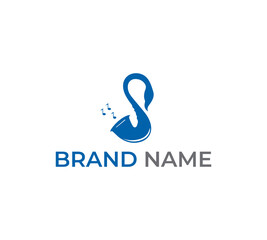 Music logo design vector