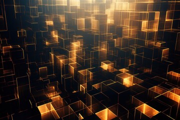 Obraz premium Gorge Gleam Grids.