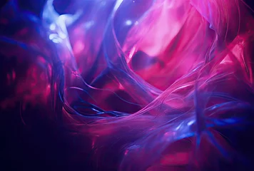 Gordijnen Neon colours liquid abstract background © Stefan