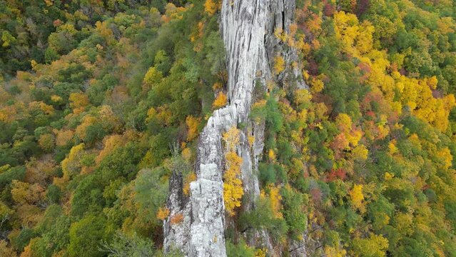 Fall color at Seneca rock, west virginia