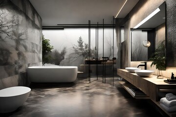 modern living bathroom