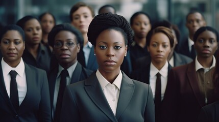 Fototapeta premium Black Women in Leadership: Empowering Achievements and Diverse Representation