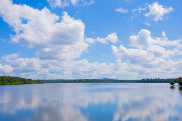 Reservoir in the rainy season