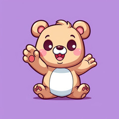 Fototapeta premium teddy bear with heart