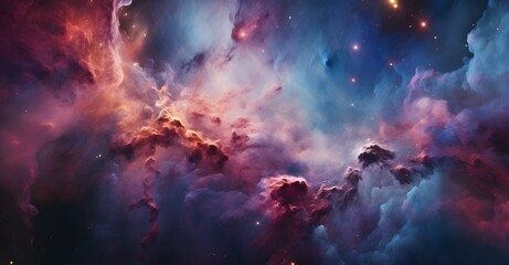 Colorful Universe and Cosmos Background wallpaper. Cloudy Nebula Supernova  Galaxy in Space, Stars bright in the night Sky - Universe science astronomy design.