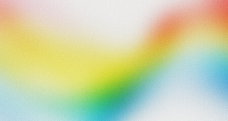 abstract rainbow wave line , template empty space color gradient rough abstract background , grainy noise grungy texture shine bright light and glow