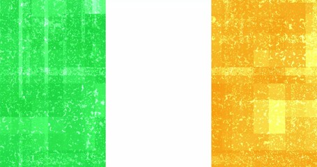 Ireland flag old banner