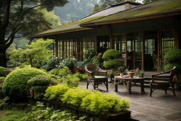 gazebo in the garden