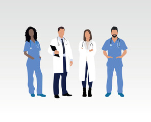 Obraz premium variety of medicine and healthcare staff
