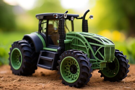 Advancing farming: 3D printed tractor for improved agriculture and higher yields. Generative AI