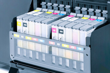 Color toners in the digital printer, paint CMYK