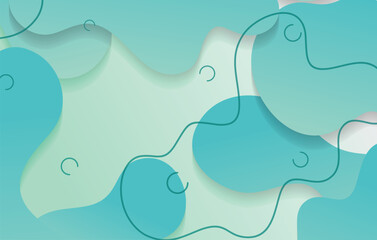 Naklejka premium abstract gradient dynamic fluid shapes background design template