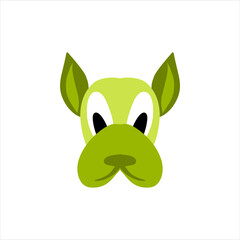cute character head vector illustration for children educational use with different shapes and cute doll characters