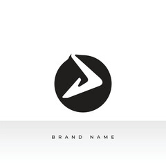 Free vector luxury brand letter d design