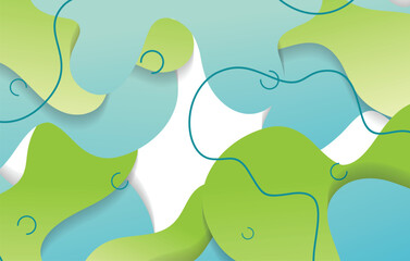 abstract gradient dynamic fluid shapes background design template