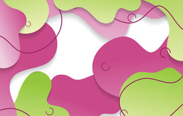 abstract gradient dynamic fluid shapes background design template