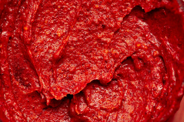 Berry yoghurt ice cream. Smoothies from fresh fruits and berries. Ice cream texture. Delicious sweet dessert close-up as a background.