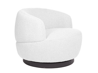 Relax lounge chair isolated on white - White