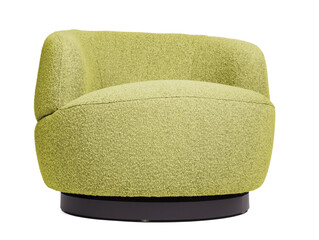 Relax lounge chair isolated on white - Yellow