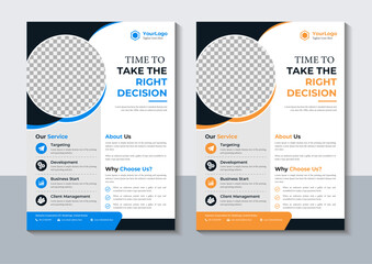 Business Corporate Flyer Design Template, Marketing, Annual Report, layout, Vector illustrator