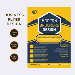 Corporate business flyer template design. Template vector design for Brochure, Annual Report, Magazine, Poster, Corporate Presentation, Portfolio, Flyer, cover modern layout in A4