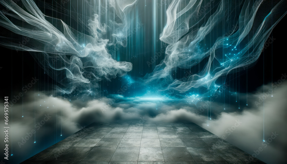 Poster abstract fantasy background. generative ai