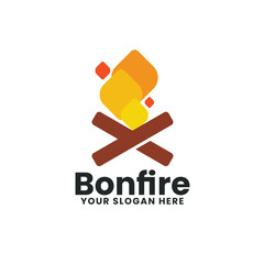 Bonfire Minimalist Logo Design