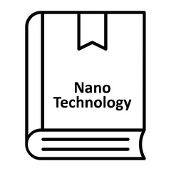 Technology Book Outline Icon