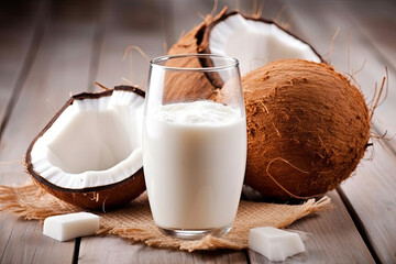 coconut milk and coconut