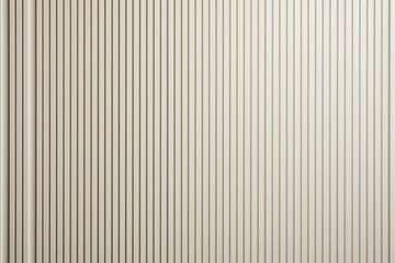 White ribbed panel made of composite material resembling wood. Generative AI