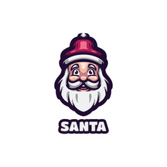 Santa Mascot Logo Design