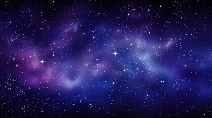 Fototapeta na wymiar Shining stars and the expanse of the galaxy, AI generative