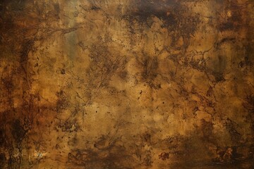 An aged brown backdrop with worn vintage texture and watercolor blotch pattern in deep earthy brown shades. Generative AI